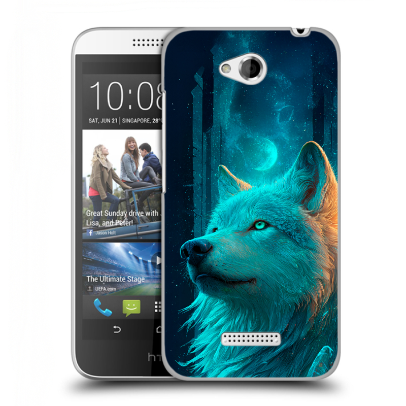 Силиконовый чехол на HTC Desire 616 с принтом бабочки саккура Силиконовый чехол на HTC Desire 616 с принтом бабочки саккура