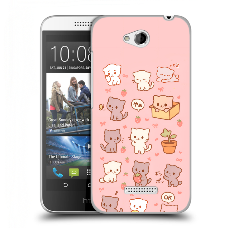 Силиконовый чехол на HTC Desire 616 с принтом Hello Kitty Хелоу Кити Силиконовый чехол на HTC Desire 616 с принтом Hello Kitty Хелоу Кити