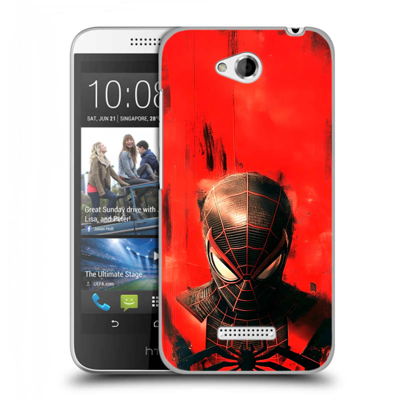 Пластиковый чехол на HTC Desire 616 с принтом человек паук spiderman Пластиковый чехол на HTC Desire 616 с принтом человек паук spiderman