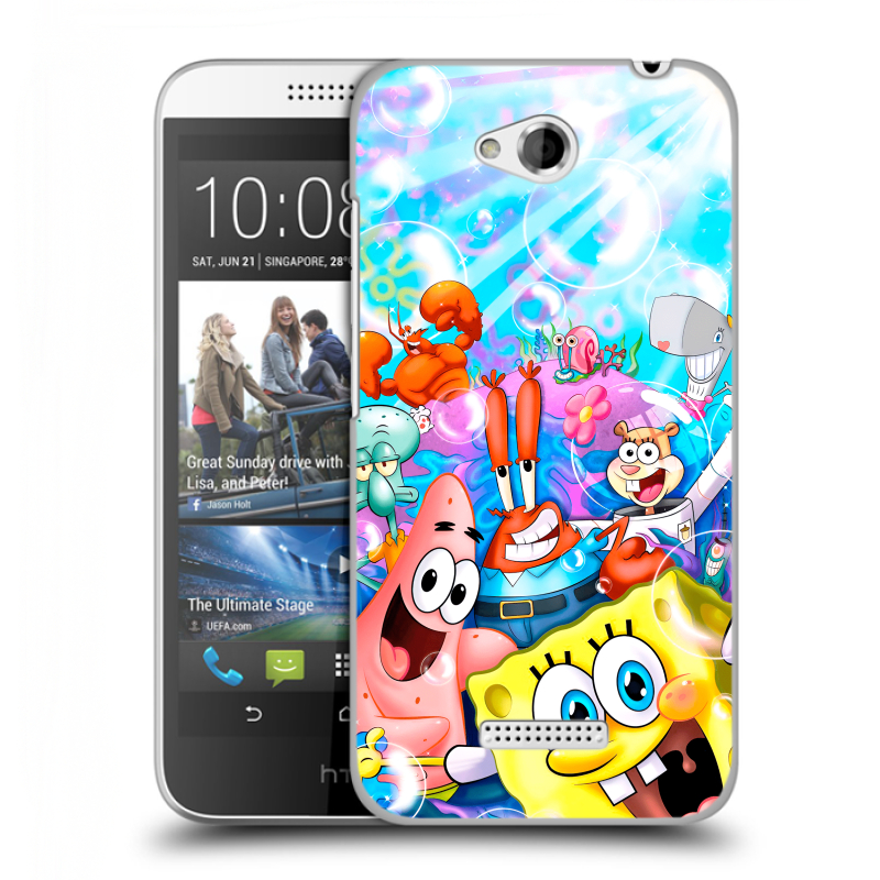 Пластиковый чехол на HTC Desire 616 с принтом спанчбоб спанч боб Пластиковый чехол на HTC Desire 616 с принтом спанчбоб спанч боб
