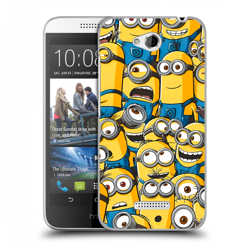 Пластиковый чехол на HTC Desire 616 с принтом Миньоны Пластиковый чехол на HTC Desire 616 с принтом Миньоны