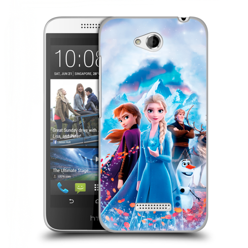 Силиконовый чехол на HTC Desire 616 с принтом Холодное сердце Frozen Силиконовый чехол на HTC Desire 616 с принтом Холодное сердце Frozen