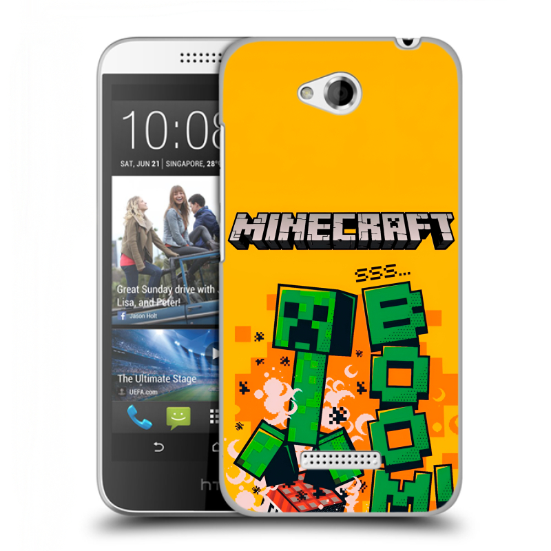 Силиконовый чехол на HTC Desire 616 с принтом Майнкрафт Minecraft Силиконовый чехол на HTC Desire 616 с принтом Майнкрафт Minecraft