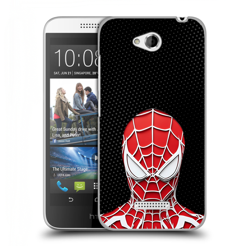 Силиконовый чехол на HTC Desire 616 с принтом человек паук spiderman Силиконовый чехол на HTC Desire 616 с принтом человек паук spiderman