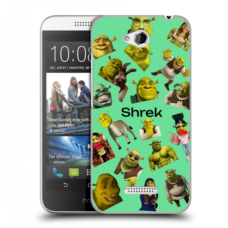 Пластиковый чехол на HTC Desire 616 с принтом Шрек Shrek Пластиковый чехол на HTC Desire 616 с принтом Шрек Shrek