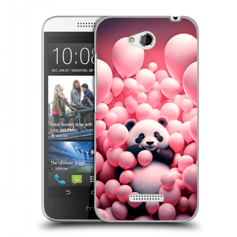 Силиконовый чехол на HTC Desire 616 с принтом Панда Силиконовый чехол на HTC Desire 616 с принтом Панда