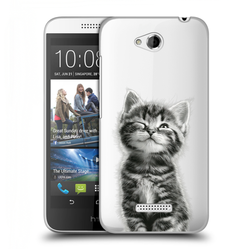 Пластиковый чехол на HTC Desire 616 с принтом Котенок Пластиковый чехол на HTC Desire 616 с принтом Котенок