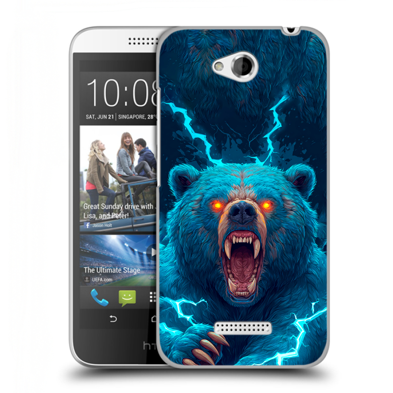 Силиконовый чехол на HTC Desire 616 с принтом Медведь Силиконовый чехол на HTC Desire 616 с принтом Медведь
