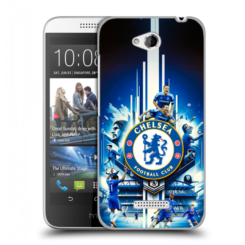 Пластиковый чехол на HTC Desire 616 с принтом Chelsea Челси Пластиковый чехол на HTC Desire 616 с принтом Chelsea Челси