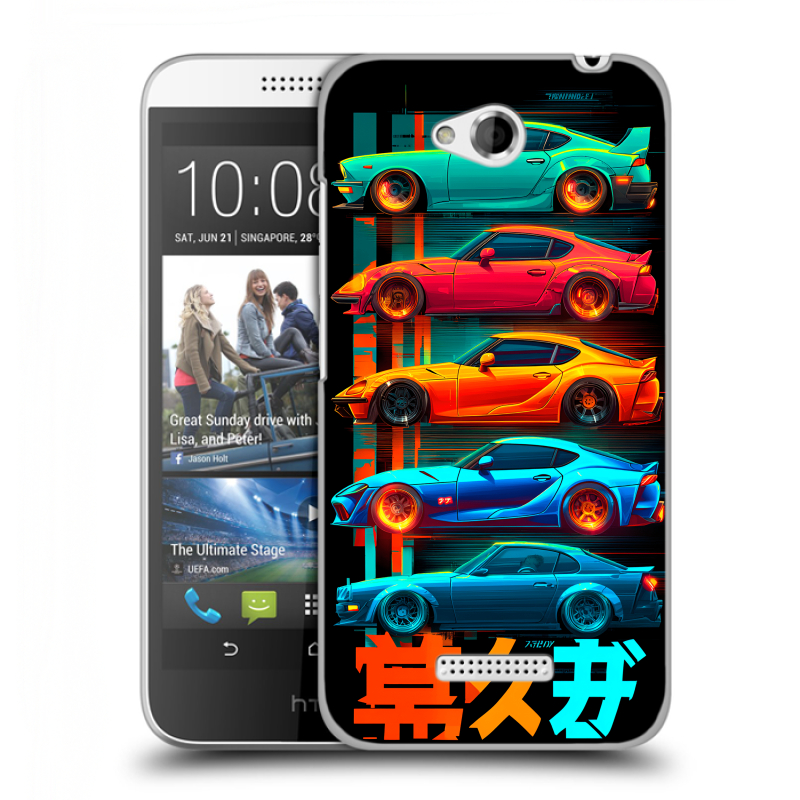 Пластиковый чехол на HTC Desire 616 с принтом машины тачки Пластиковый чехол на HTC Desire 616 с принтом машины тачки