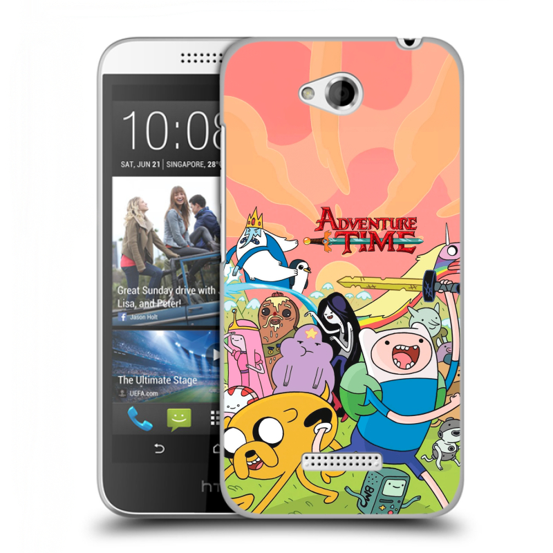Силиконовый чехол на HTC Desire 616 с принтом Adventure time Время приключений Силиконовый чехол на HTC Desire 616 с принтом Adventure time Время приключений