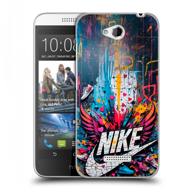 Силиконовый чехол на HTC Desire 616 с принтом Nike Найк Силиконовый чехол на HTC Desire 616 с принтом Nike Найк