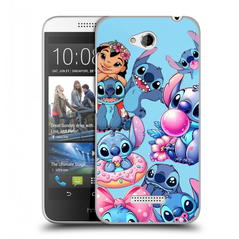 Силиконовый чехол на HTC Desire 616 с принтом Лило и Стич Силиконовый чехол на HTC Desire 616 с принтом Лило и Стич