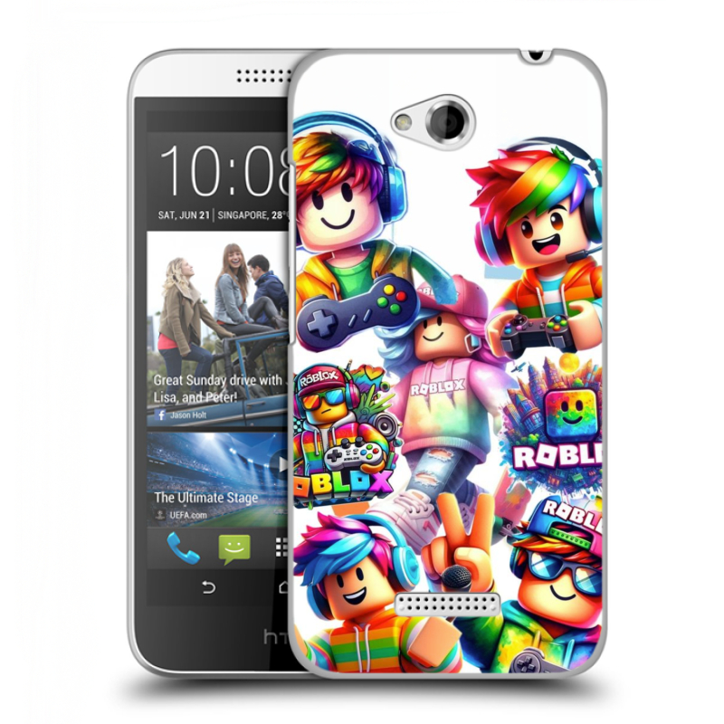 Силиконовый чехол на HTC Desire 616 с принтом Roblox Роблокс Силиконовый чехол на HTC Desire 616 с принтом Roblox Роблокс