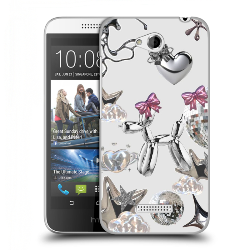 Пластиковый чехол на HTC Desire 616 с принтом Y2K Пластиковый чехол на HTC Desire 616 с принтом Y2K