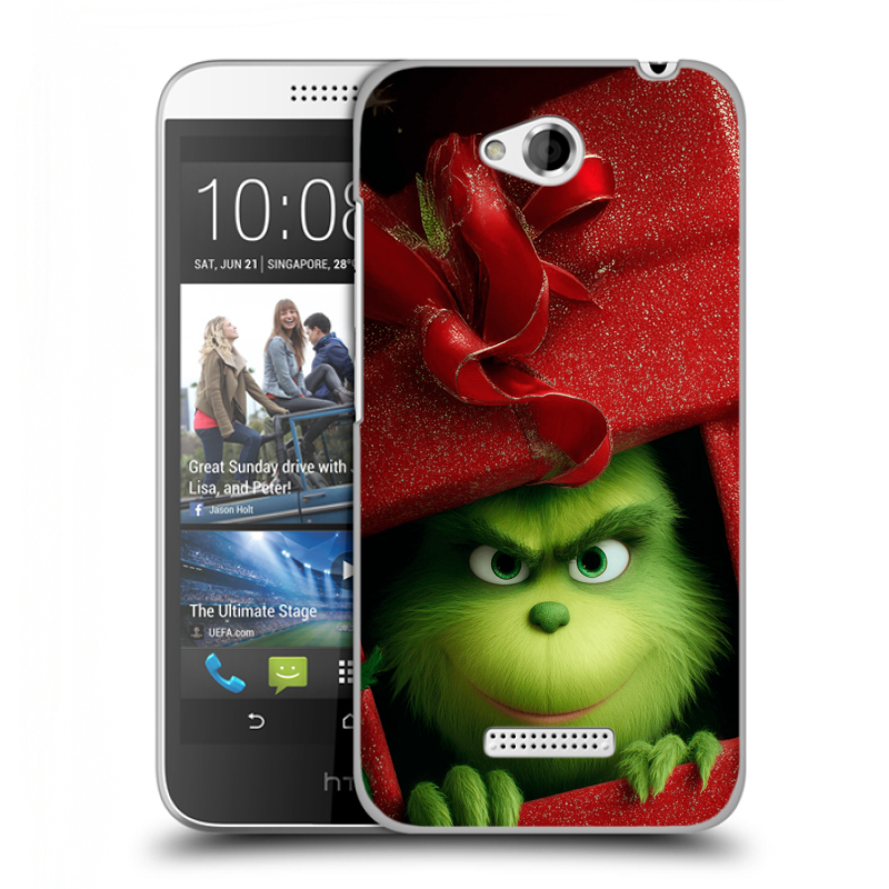 Пластиковый чехол на HTC Desire 616 с принтом Новый год Пластиковый чехол на HTC Desire 616 с принтом Новый год