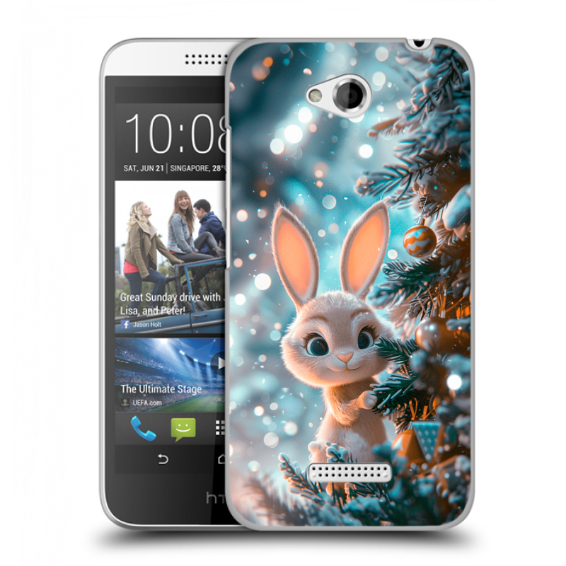 Силиконовый чехол на HTC Desire 616 с принтом Новый год Силиконовый чехол на HTC Desire 616 с принтом Новый год