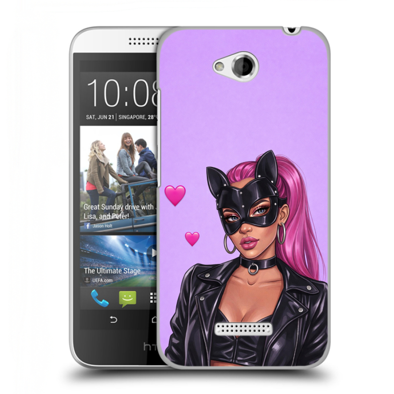 Силиконовый чехол на HTC Desire 616 с принтом женский Силиконовый чехол на HTC Desire 616 с принтом женский