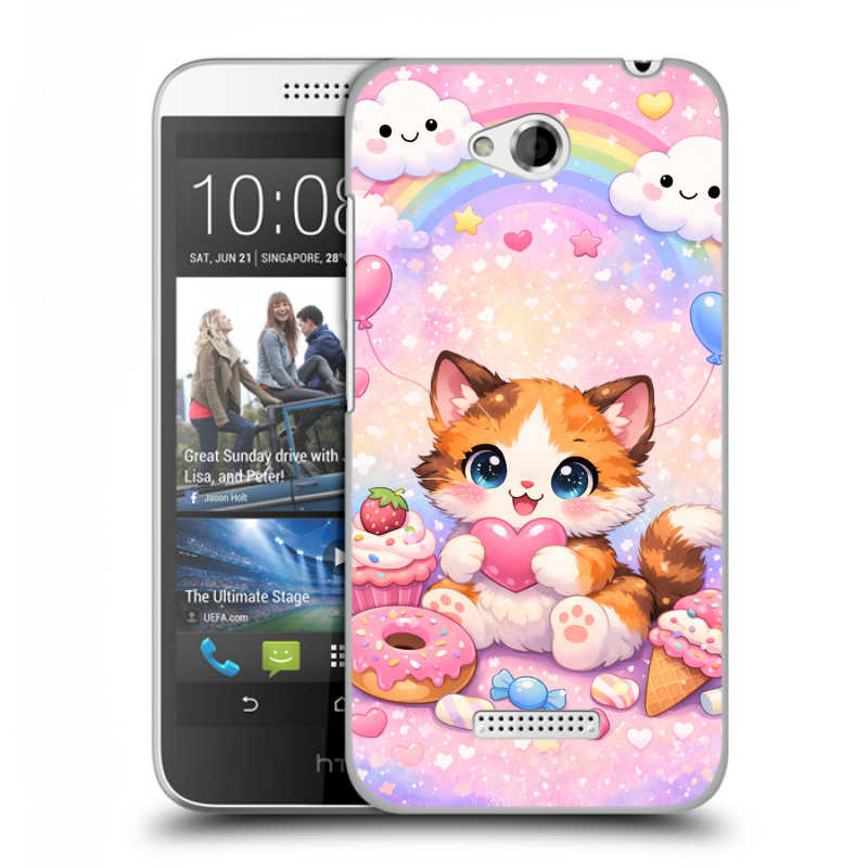 Пластиковый чехол на HTC Desire 616 с принтом для девочек Пластиковый чехол на HTC Desire 616 с принтом для девочек