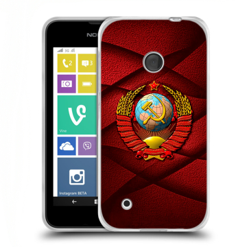 Пластиковый чехол на Nokia Lumia 530 с принтом Герб СССР