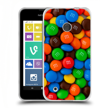 Пластиковый чехол на Nokia Lumia 530 с принтом Конфеты