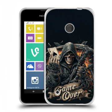 Пластиковый чехол на Nokia Lumia 530 с принтом Скелет карты