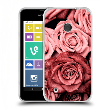 Пластиковый чехол на Nokia Lumia 530 с принтом Цветы розы