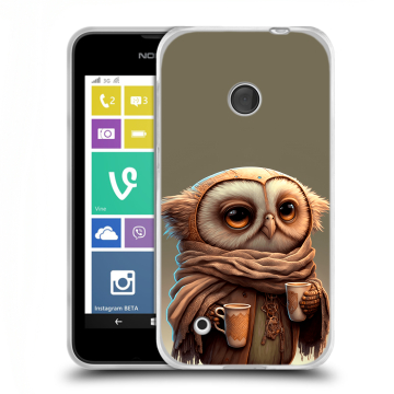 Пластиковый чехол на Nokia Lumia 530 с принтом Сова