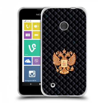 Пластиковый чехол на Nokia Lumia 530 с принтом Герб России принт