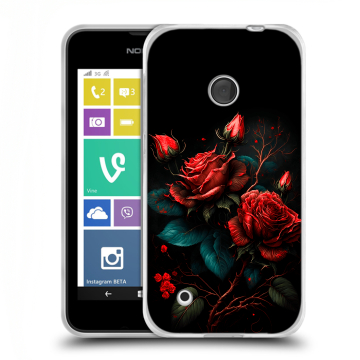 Пластиковый чехол на Nokia Lumia 530 с принтом Розы красные