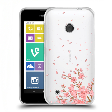 Пластиковый чехол на Nokia Lumia 530 с принтом Ветка сакуры Пластиковый чехол на Nokia Lumia 530 с принтом Ветка сакуры