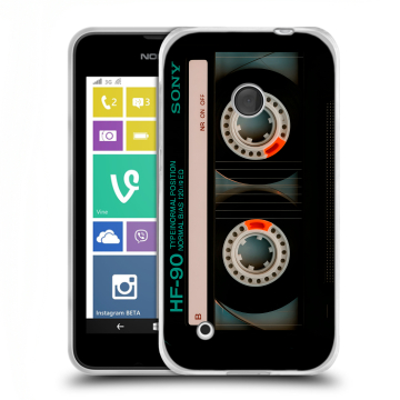 Пластиковый чехол на Nokia Lumia 530 с принтом Кассета