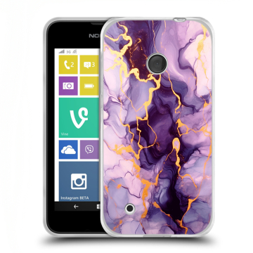 Пластиковый чехол на Nokia Lumia 530 с принтом Мрамор