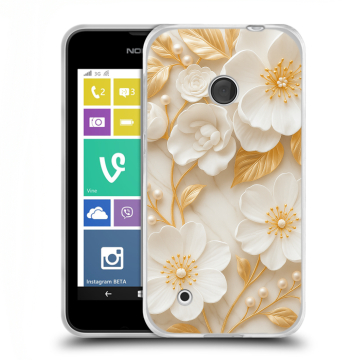 Пластиковый чехол на Nokia Lumia 530 с принтом Цветы