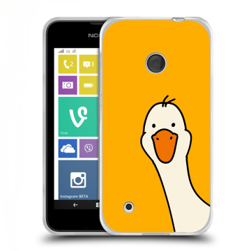Пластиковый чехол на Nokia Lumia 530 с принтом Утка Пластиковый чехол на Nokia Lumia 530 с принтом Утка