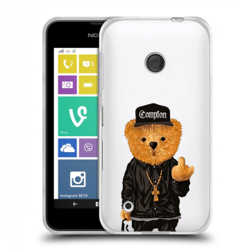 Пластиковый чехол на Nokia Lumia 530 с принтом Мишка Пластиковый чехол на Nokia Lumia 530 с принтом Мишка