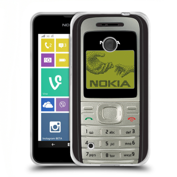 Пластиковый чехол на Nokia Lumia 530 с принтом Ретро Нокия