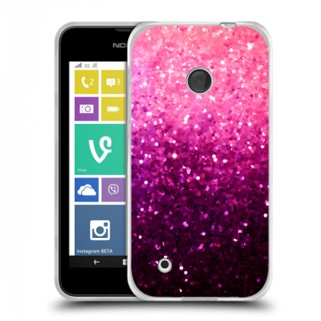 Пластиковый чехол на Nokia Lumia 530 с принтом Блестки Пластиковый чехол на Nokia Lumia 530 с принтом Блестки