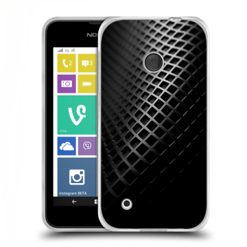 Пластиковый чехол на Nokia Lumia 530 с принтом Текстура металла
