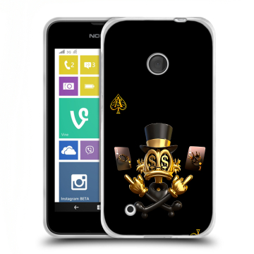 Пластиковый чехол на Nokia Lumia 530 с принтом Золотой скрудж макдак