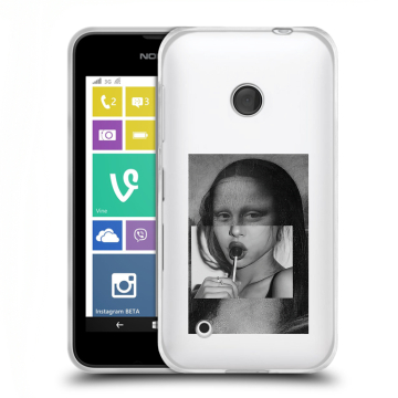 Пластиковый чехол на Nokia Lumia 530 с принтом Мона Лиза Пластиковый чехол на Nokia Lumia 530 с принтом Мона Лиза