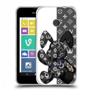 Пластиковый чехол на Nokia Lumia 530 с принтом Луи робот
