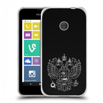 Пластиковый чехол на Nokia Lumia 530 с принтом Герб России