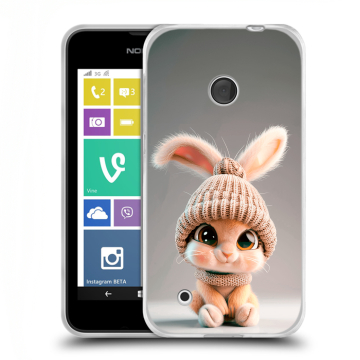 Пластиковый чехол на Nokia Lumia 530 с принтом Кролик Пластиковый чехол на Nokia Lumia 530 с принтом Кролик