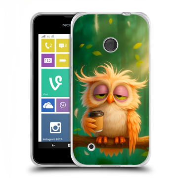 Пластиковый чехол на Nokia Lumia 530 с принтом сова