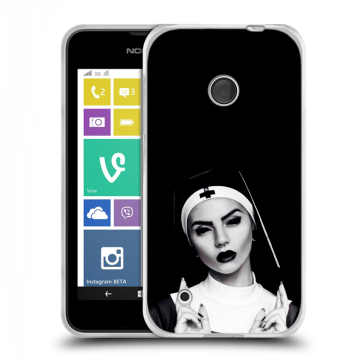 Пластиковый чехол на Nokia Lumia 530 с принтом монашка Пластиковый чехол на Nokia Lumia 530 с принтом монашка