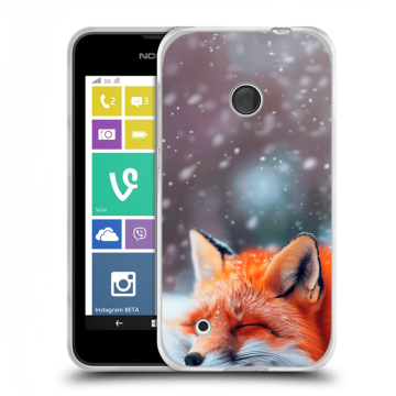 Пластиковый чехол на Nokia Lumia 530 с принтом лиса Пластиковый чехол на Nokia Lumia 530 с принтом лиса