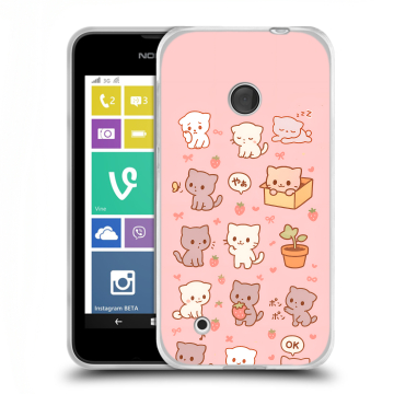 Пластиковый чехол на Nokia Lumia 530 с принтом Hello Kitty Хелоу Кити Пластиковый чехол на Nokia Lumia 530 с принтом Hello Kitty Хелоу Кити
