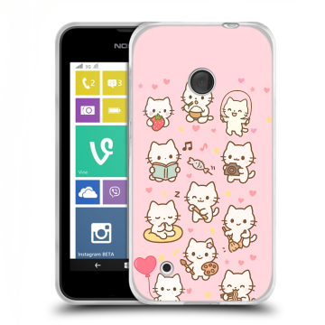 Пластиковый чехол на Nokia Lumia 530 с принтом Hello Kitty Хелоу Кити Пластиковый чехол на Nokia Lumia 530 с принтом Hello Kitty Хелоу Кити
