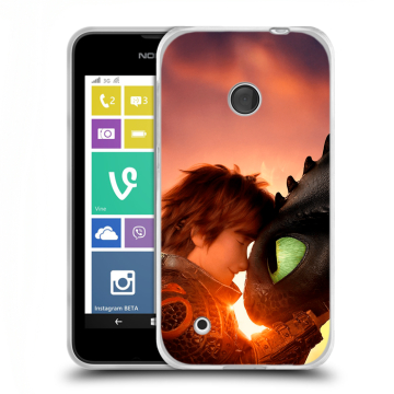 Пластиковый чехол на Nokia Lumia 530 с принтом Как приручить дракона Пластиковый чехол на Nokia Lumia 530 с принтом Как приручить дракона